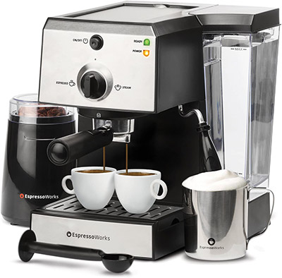 EspressoWorks Coffee Espresso Machine With Frother