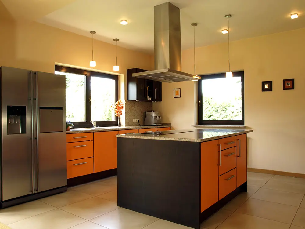 Burnt sienna modern kitchen color