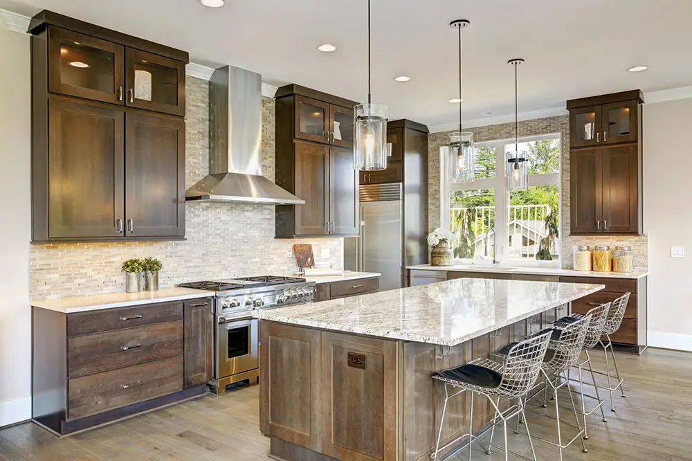 Taupe cabinets and floor