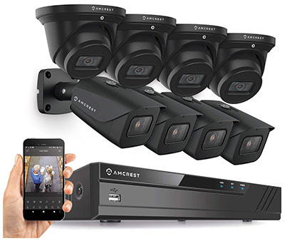 Amcrest 4K Security Camera System 8CH 8MP Video DVR