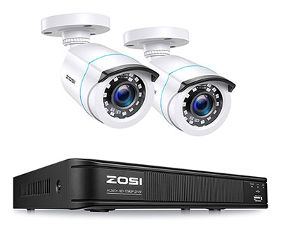 ZOSI H.265+ Full 1080p Weatherproof Home Security Camera System