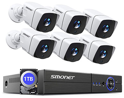 SMONET 5MP Home Security Camera System