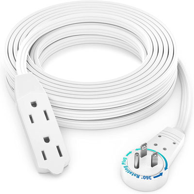 Maximm’s 360° Flat Plug Extension Cord